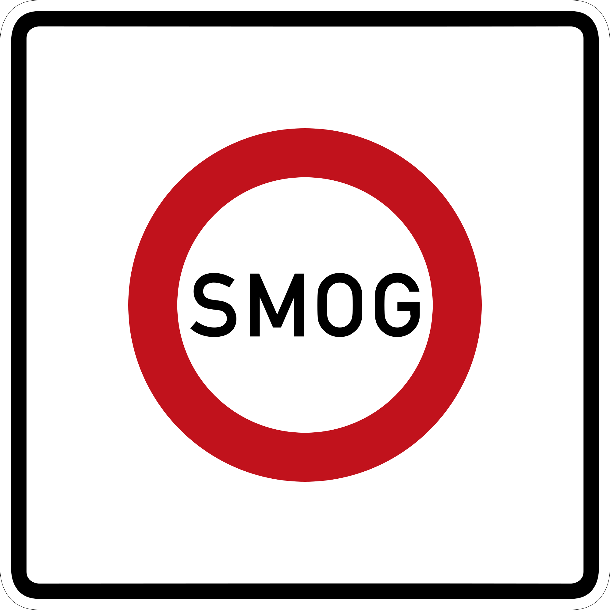 SMOG-Schild