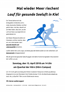 Lauf für gesunde Seeluft in Kiel